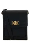 Versace Black Leather Medusa Biggie Crossbody Bag