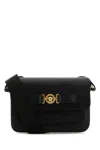 Versace Black Leather Medusa Biggie Crossbody Bag In Multi