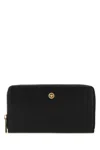 Versace Men Black Leather Medusa Biggie Wallet In Blackgold