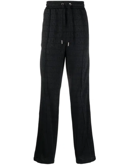 Versace Black Logo Pattern Joggers