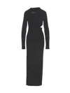 Versace Cutout Hooded Stretch-jersey Maxi Dress In Black