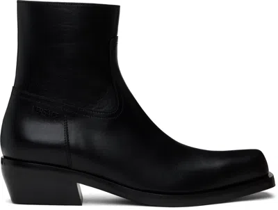 Versace Black Luciano Boots In 1b00e-black-rutheniu