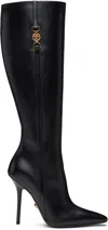 VERSACE BLACK MEDUSA '95 KNEE-HIGH BOOTS