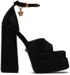 Versace Verzierte Plateausandalen Medusa Aevitas In 1b00v Black
