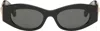 Versace Black Medusa Biggie Butterfly Sunglasses In Black