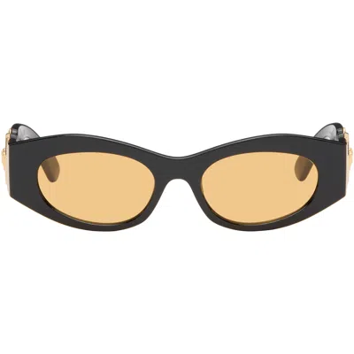 Versace Black Medusa Biggie Cat-eye Sunglasses In Pattern