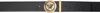 Versace Black Medusa Biggie Enamel Leather Belt In 1b00r-nero- G