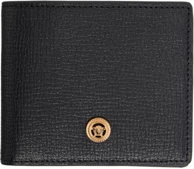 Versace Black Medusa Biggie Leather Wallet