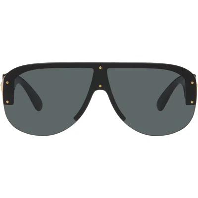 Versace Black Medusa Biggie Pilot Sunglasses