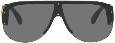 Versace Black Medusa Biggie Pilot Sunglasses In Gb1/87 - Black