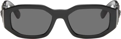 Versace Black Medusa Biggie Sunglasses In 536087 Black