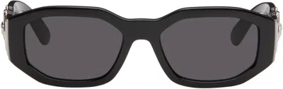Versace Black Medusa Biggie Sunglasses In 542287 Black/silver