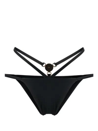 VERSACE BLACK MEDUSA BIKINI BOTTOMS