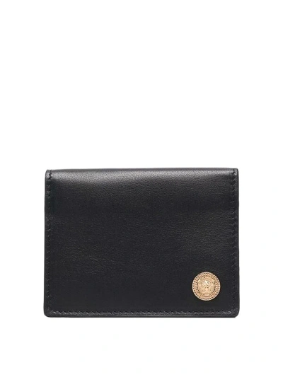 Versace Black Medusa Charm Wallet