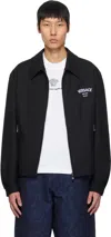 Versace Black Medusa Gallery Wool Blouson Jacket In 1b000-black