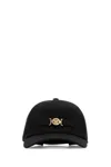 Versace Men Black Cotton Baseball Cap In Black