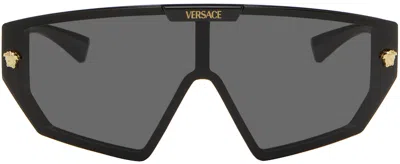 Versace Black Medusa Horizon Sunglasses In Gb1/87