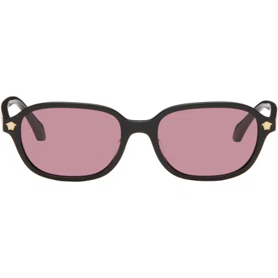Versace Black Medusa Sunglasses In Orange
