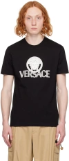 Versace Crewneck T-shirt With Medusa Logo And Comfortable Fit In Black