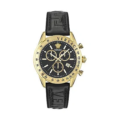 Pre-owned Versace Black Mens Chronograph Watch Chrono Master Ve8r00224