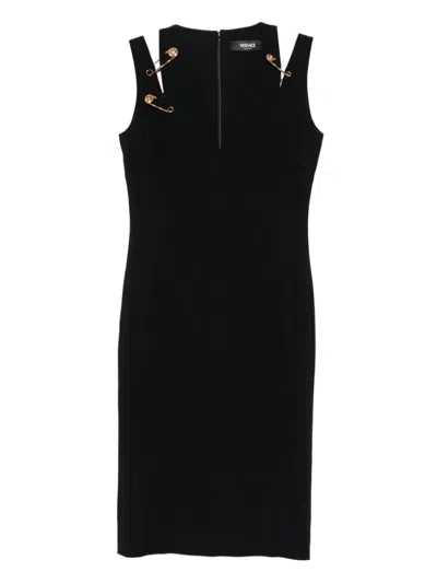 VERSACE BLACK MINI COCKTAIL DRESS