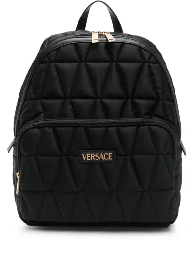 Versace Black Myth Nylon Backpack