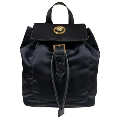 Pre-owned Versace Black Nylon Backpack ()