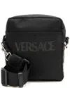 Versace Black Nylon Logo Messenger (authentic Pre-loved)