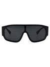 Versace Black Nylon Sunglasses In Black