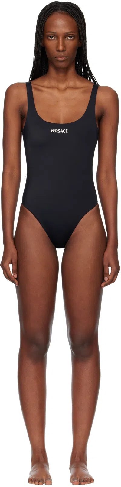 Versace Black One-piece Swimsuit