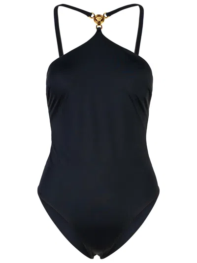 Versace Black Polyamide Blend One-piece Swimsuit