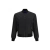 Versace Ribbed Cuffs Jacket Front Pockets Hem In Black