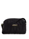 Versace Myth Quilted Cross Body Bag In Black