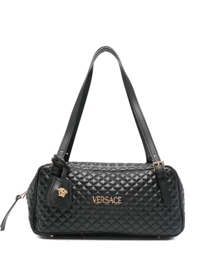 Versace Black Quilted Shoulder Bag