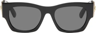 Versace Black Rectangle Biggie Sunglasses In Gb1/87
