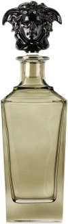 Versace Black Rosenthal Medusa Lumière Decanter In Medusa Lumiere Haze