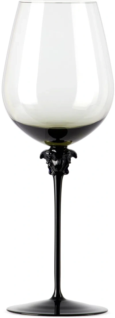 Versace Rosenthalコレクション ブラック メドゥーサ Lumière 赤ワイングラス In Medusa Lumiere Haze