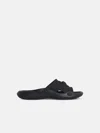 Versace Nettuno Medusa Head Open-toe Sliders In Black