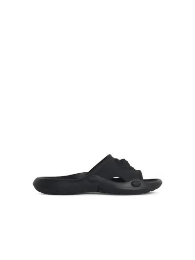 Versace Black Rubber Slippers