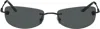 Versace 60mm Rectangular Sunglasses In Matte Black