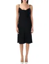 Versace Midi Dress In Black