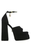 Versace Aevitas 140 Medusa Crystal-embellished Platform Sandals