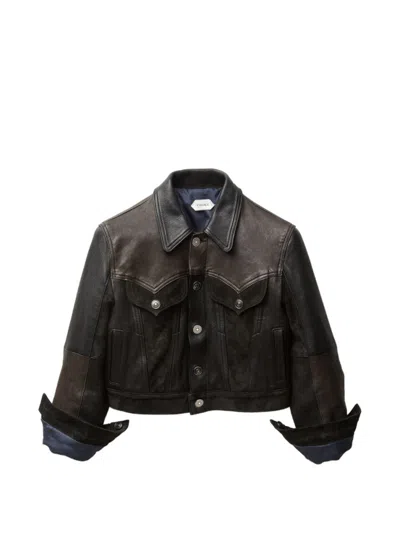 Versace Black Shirt Collar Jacket