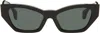 Versace Black Signature Cat-eye Sunglasses In Black