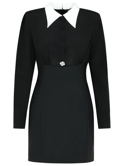 VERSACE VERSACE BLACK SILK DRESS