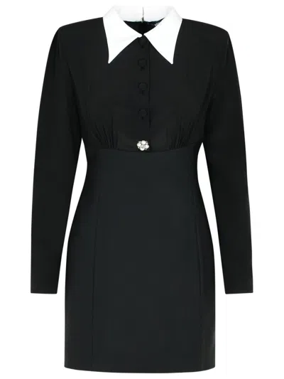 VERSACE BLACK SILK MINI DRESS
