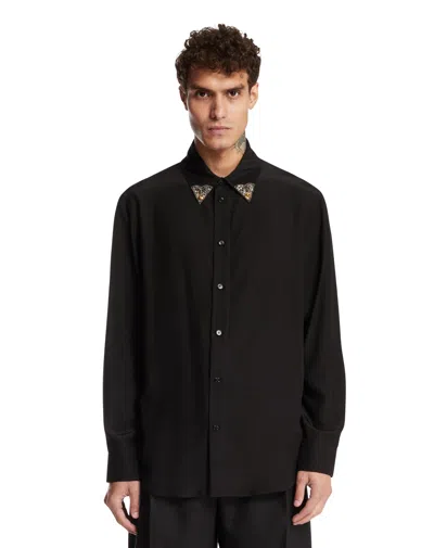 Versace Black Silk Shirt