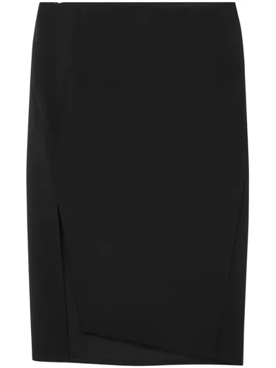 VERSACE VERSACE BLACK SILK SKIRT