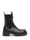 Versace Black Solid Alia Boots In Black
