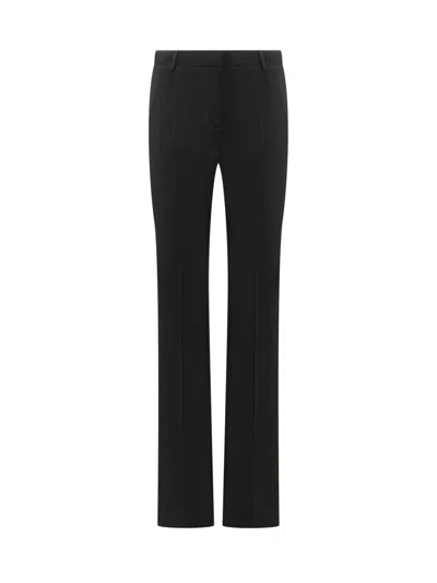 VERSACE WOMEN BLACK STRAIGHT FLAT FRONT PANTS